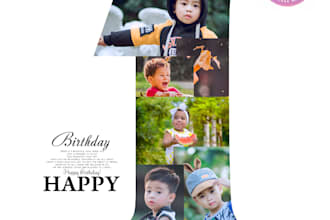 create creative shape photo collage for birthday, wedding and anniversary