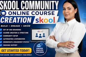 skool community setup skool community skool credit repair skool course creation