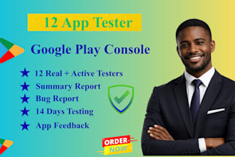 do google play closed testing with 12 app testers