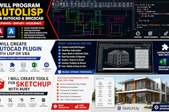 create custom autocad plugins using autolisp or vba