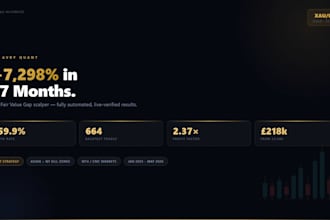 create an ai agent, ai algorithmic trading bot, UI webdesign