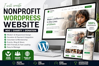 develop nonprofit wordpress website ngo donation website charity wordpress site