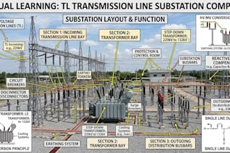 create transmission line tower foundations, tower designs, and road layout