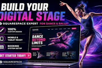design a squarespace website for dance studios and ballet schools