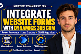 integrate website forms with dynamics 365 CRM using power automate