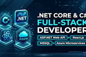 develop asp net core web apis, c sharp backend, and react full stack apps