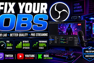 fix obs studio lag, dropped frames, audio issues and optimize your stream