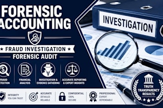 prepare forensic accounting, fraud investigation and forensic audit as US CPA