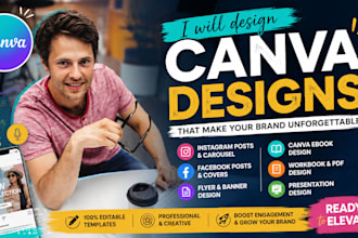 design social media posts instagram carousel facebook post design canva template