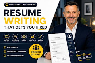 write or edit resume, CV for IT, healthcare, nursing, tech sales, surgeon roles