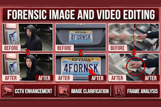enhance and restore forensic images and videos cctv, license plates, documents