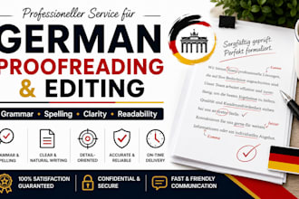proofread and edit your german content professionally