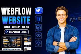 design and develop luxury webflow website