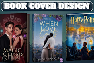 design dark romantasy ebook, wattpad book cover design and audiobook art cover