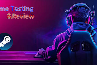 qa or play and write a review for your game on steam