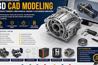 3d cad modeling, product  design, and mechanical design