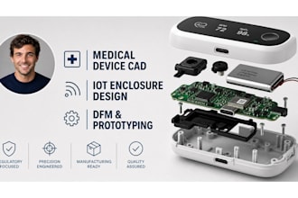 do 3d product design for medical device cad and sustainable iot enclosure design
