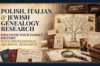 genealogy research polish, italian, garman and jewish genealogy, family ancestry