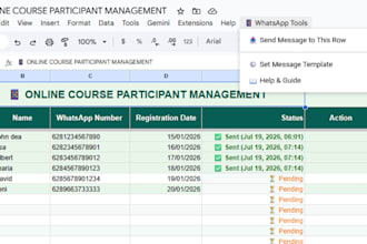 automate google sheets to whatsapp notifications