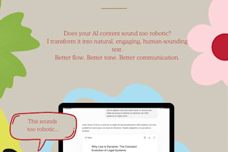 humanize and improve ia generated content