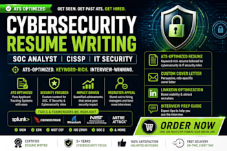 write cybersecurity resume soc analyst cissp IT security resume