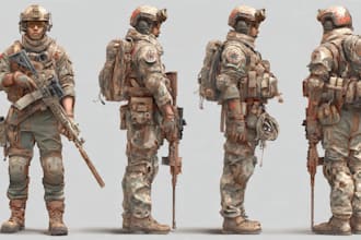 create military tactical character