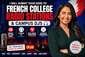 submit and promote your music to french college radio stations and campus djs