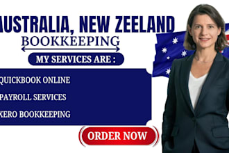 do bookkeeping quickbook online, xero bookkeeping for australian and new zeeland