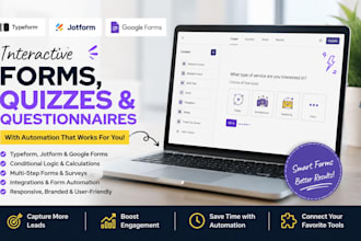 typeform, jotform, google forms and form automation