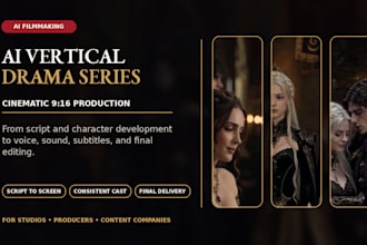 create cinematic ai vertical drama series from script to final video