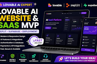 build lovable ai website, saas mvp, replit ai app, supabase app, lovable dev