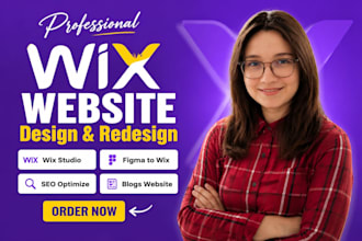 build wix studio website, figma to wix, landing page, resp