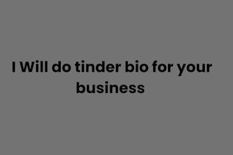 do tinder bio for your business