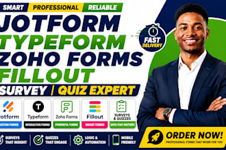 design online smart jotform typeform zoho forms fillout survey quiz expert