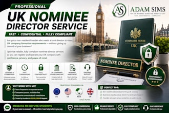 provide a professional UK nominee director for fast company compliance