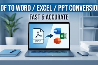 manually convert PDF to word or excel with accurate formatting
