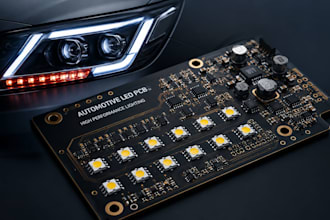 design automotive led pcb for headlights drl brake lights and car lighting