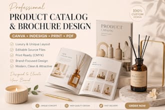 design cosmetic catalog adobe skincare brand brohure pdf