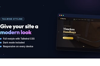 style or redesign your website with tailwind css