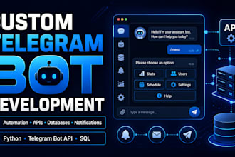 develop a custom telegram bot with database integration