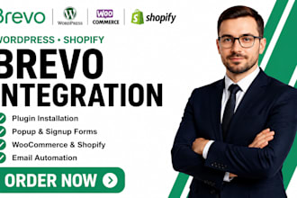 integrat brevo wordpress woocommerce prestashop shopify plugin popup form signup