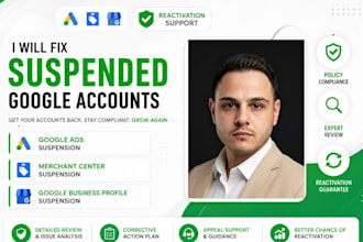guaranteed fix your suspended ads account, google ads suspend, suspension fix