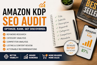 audit and optimize your amazon KDP book SEO for higher visibility