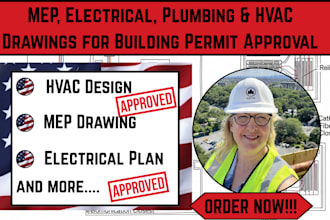 create professional mep, electrical, plumbing and hvac drawings for permit
