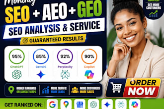 do monthly GEO, aeo, gbp , local SEO and high da backlinks