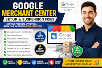 setup google merchant center fix gmc suspension and product disapproval