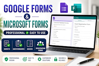 create professional google forms and microsoft forms