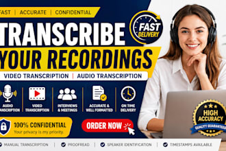 transcribe audio to text fast with accurate manual transcription