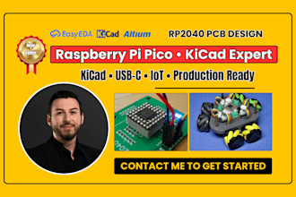 design fast production ready rp2040 raspberry pi pico pcb in kicad
