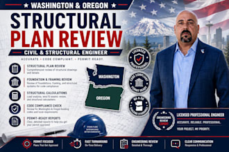 be your washington and oregon structural engineer for plan review